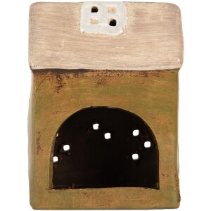 Clayre & Eef 6CE2191 Décoration Maison 10x7x14 cm Vert-Beige
