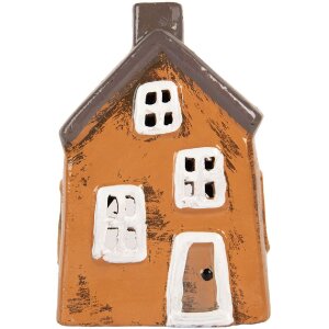 Clayre & Eef Décoration Maison Orange Gris 9x7x13 cm