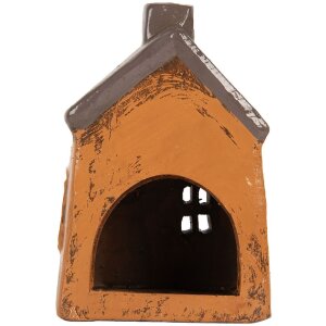 Clayre & Eef Décoration Maison Orange Gris 9x7x13 cm