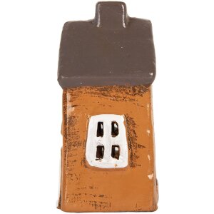 Clayre & Eef Décoration Maison Orange Gris 9x7x13 cm