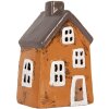 Clayre & Eef Décoration Maison Orange Gris 9x7x13 cm