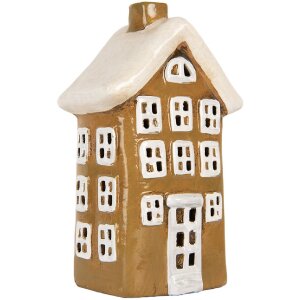 Clayre & Eef 6CE2194 Maison Décorative 12x8x19 cm Braun-Beige
