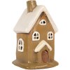 Clayre & Eef 6CE2195 Maison Décoration 10x10x16 cm Brun-Beige