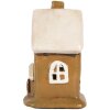 Clayre & Eef 6CE2195 Maison Décoration 10x10x16 cm Brun-Beige