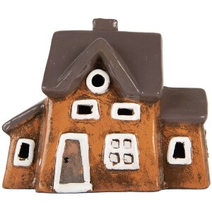Clayre & Eef Maison Décoration Orange Gris 20x11x16 cm