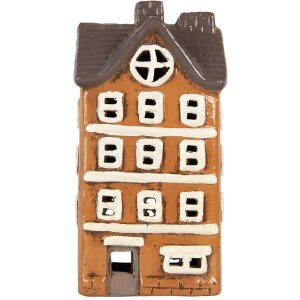 Clayre & Eef Maison Décorative Orange & Gris 12x10x23 cm