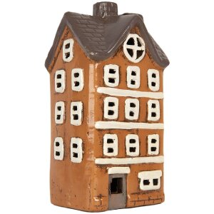 Clayre & Eef Maison Décorative Orange & Gris 12x10x23 cm