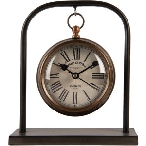 Clayre & Eef 6KL0836 Horloge de Table Vintage 14x5x16 cm