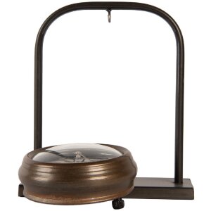 Clayre & Eef 6KL0836 Horloge de Table Vintage 14x5x16 cm