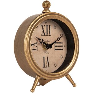 Clayre & Eef 6KL0837 horloge de table fer verre...