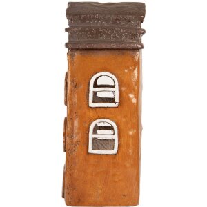 Clayre & Eef 6MG0124 Maison Décoration 20x15x34 cm Orange Gris