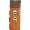 Clayre & Eef 6MG0124 Maison Décoration 20x15x34 cm Orange Gris