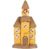 Clayre & Eef 6MG0127 Maison Décorative Jaune-Brun 23x17x43 cm
