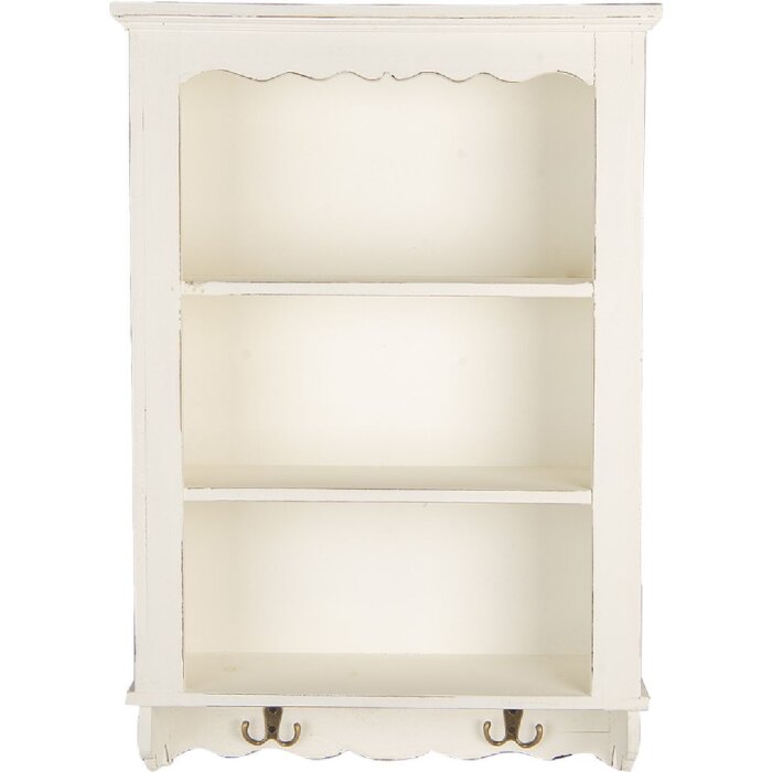 Clayre & Eef 5H0742 Armoire Murale Blanche 45x16x67 cm