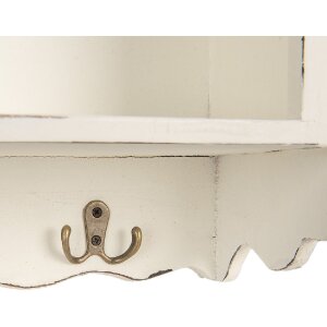 Clayre & Eef 5H0742 Armoire Murale Blanche 45x16x67 cm