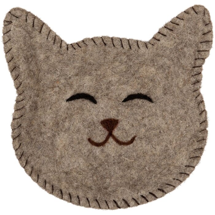Clayre & Eef 66301 Coupe en feutre Chien 15x16x4 cm
