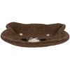 Clayre & Eef 66302 Coupe en feutre Ours 15x13x3 cm marron-blanc