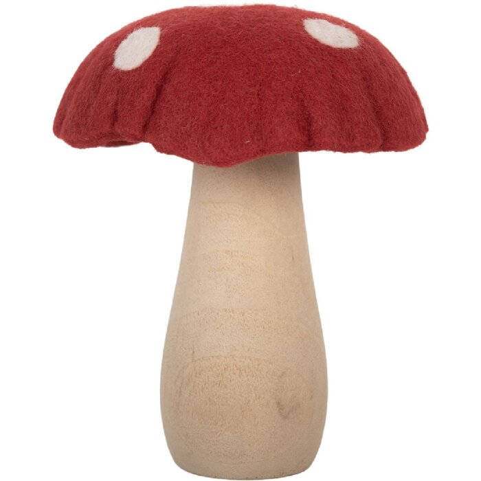 Champignon en feutre Clayre & Eef 66304 12x12x15 cm
