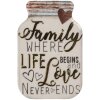 Clayre & Eef 66371 Aimant Décoratif 5x1x8 cm Blanc-Or