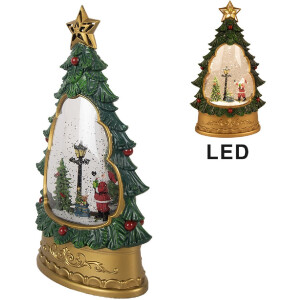 Clayre & Eef 66407 Décoration Sapin de Noël Père Noël 17x9x28 cm