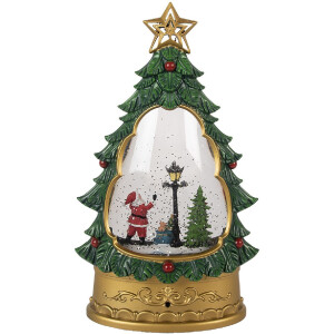 Clayre & Eef 66407 Décoration Sapin de Noël Père Noël 17x9x28 cm