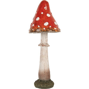 Champignon Décoratif Clayre & Eef Rouge et...