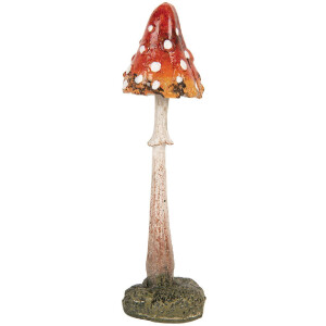 Clayre & Eef 6PR5744 Champignon Décoratif 4x4x12 cm