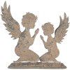 Ange Décoratif Clayre & Eef 33x8x32 cm Gris-Beige