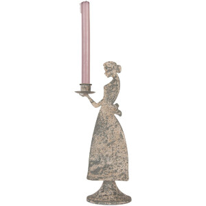 Clayre & Eef Bougeoir Femme 10x8x26 cm