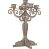 Clayre & Eef 6Y5818 Bougeoir 26x26x35 cm Gris-Beige