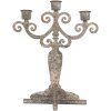 Clayre & Eef Bougeoir 21x15x25 cm Gris Beige