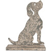 Décoration Chien Clayre & Eef 6Y5829 Gris Beige 20x8x24 cm