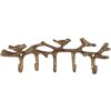 Clayre & Eef 6Y5883 Patère Murale Dorée 18x2x6 cm