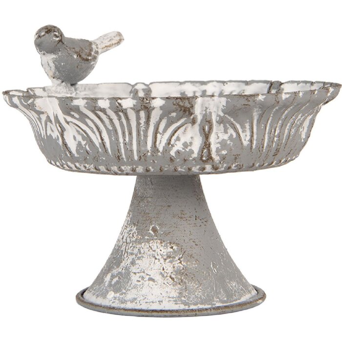 Clayre & Eef 6Y5887 Étagère 13x12x10 cm Gris/Blanc