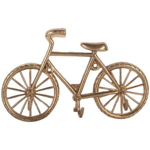Clayre & Eef 6Y5892 Porte-manteau mural doré 19x4x12 cm