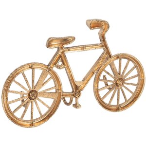 Clayre & Eef 6Y5892 Porte-manteau mural doré 19x4x12 cm