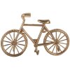 Clayre & Eef 6Y5892 Porte-manteau mural doré 19x4x12 cm