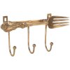 Clayre & Eef 6Y5897 Porte-manteau mural doré 18x4x9 cm