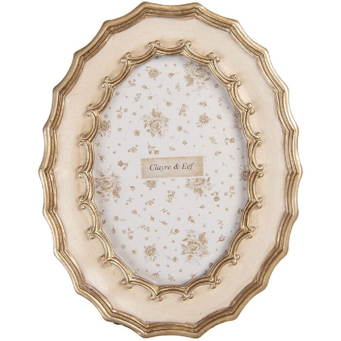 Clayre & Eef 2F1382 Cadre photo 16x21 cm 10x15 cm Blanc