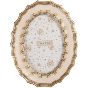 Clayre & Eef 2F1382 Cadre photo 16x21 cm 10x15 cm Blanc