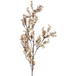 Fleur Artificielle Clayre & Eef 10x8x104 cm Blanc et Marron