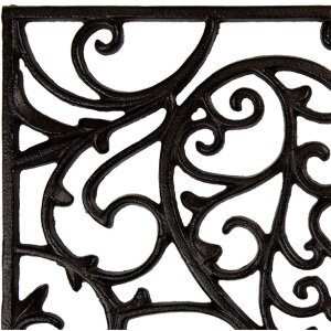 Clayre & Eef 5Y1290 Paillasson en Fer 59x39x2 cm Drausen Braun