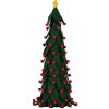Clayre & Eef Sapin de Noël Décoration 15x45 cm Vert et Rouge