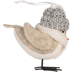 Clayre & Eef Oiseau Décoratif 11x7x12 cm