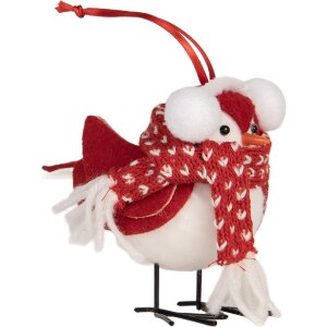 Clayre & Eef 66341 Décoration Oiseau 12x7x10 cm