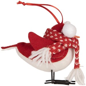 Clayre & Eef 66341 Décoration Oiseau 12x7x10 cm