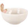 Clayre & Eef Bol de Service 18x17x12 cm 700 ml Blanc Rose