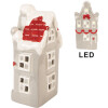 Clayre & Eef Décoration Maison LED 11x9x22 cm Gris et Blanc