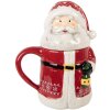 Clayre & Eef Mug Céramique Rouge et Blanc 450ml