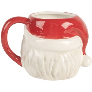 Clayre & Eef Tasse Céramique 550ml Rouge/Blanc